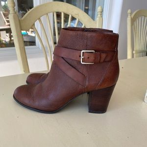 Brown Leather Cole Haan Ankle Boots
